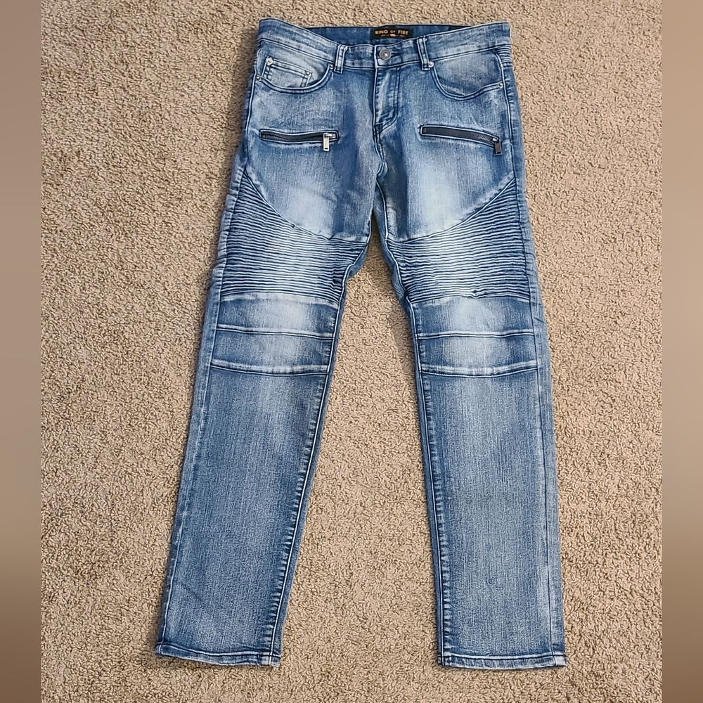 Mens Ring of Fire jeans, size slim 32x32